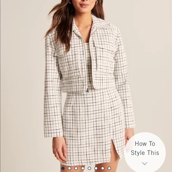 Cropped Tweed Jacket - Picture 2 of 6